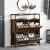 Cabinet pantofi cu 4 sertare pliante Lemn vechi 100x34x112 cm GartenMobel Dekor