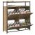 Cabinet pantofi cu 4 sertare flip Stejar Artisan 100x34x112 cm GartenMobel Dekor