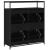 Cabinet pentru pantofi cu 4 sertare flip Black Oak 100x34x112 cm GartenMobel Dekor