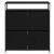 Cabinet pentru pantofi cu 4 sertare flip Black Oak 100x34x112 cm GartenMobel Dekor