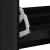 Cabinet pentru pantofi cu 4 sertare flip Black Oak 100x34x112 cm GartenMobel Dekor