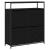 Cabinet pentru pantofi cu 4 sertare flip Black Oak 100x34x112 cm GartenMobel Dekor