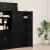 Bufet Negru 70x42.5x185 cm Lemn Prelucrat GartenMobel Dekor