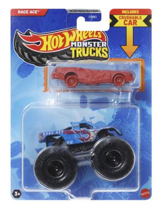 HOT WHEELS MONSTER TRUCK SI MASINUTA METALICA RACE ACE SuperHeroes ToysZone
