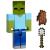 MINECRAFT CRAFT A BLOCK FIGURINA ZOMBI 8CM SuperHeroes ToysZone