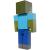MINECRAFT CRAFT A BLOCK FIGURINA ZOMBI 8CM SuperHeroes ToysZone