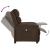 Fotoliu rabatabil electric, maro închis, material textil GartenMobel Dekor