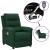 Fotoliu de masaj electric, verde închis, material textil GartenMobel Dekor