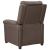 Fotoliu de masaj electric rabatabil, gri taupe, textil GartenMobel Dekor