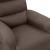 Fotoliu de masaj electric rabatabil, gri taupe, textil GartenMobel Dekor