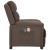 Fotoliu de masaj electric rabatabil, gri taupe, textil GartenMobel Dekor