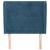 Tăblie pat cu aripioare albastru închis 83x23x118/128cm catifea GartenMobel Dekor