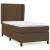 Pat box spring cu saltea, maro închis, 80x200 cm, textil GartenMobel Dekor