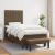 Pat box spring cu saltea, maro închis, 80x200 cm, textil GartenMobel Dekor