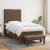 Pat box spring cu saltea, maro închis, 80x200 cm, textil GartenMobel Dekor