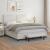 Pat box spring cu saltea, alb, 160x200 cm, piele ecologică GartenMobel Dekor