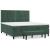 Pat box spring cu saltea, verde închis, 160x200 cm, catifea GartenMobel Dekor