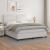 Pat box spring cu saltea, alb, 160x200 cm, piele ecologică GartenMobel Dekor