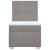 Pat box spring cu saltea, gri taupe, 90x200 cm, textil GartenMobel Dekor