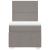 Pat box spring cu saltea, gri taupe, 90x200 cm, textil GartenMobel Dekor