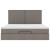 Cadru de pat otoman cu saltea Taupe 180x200cm Material GartenMobel Dekor