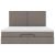 Cadru de pat otoman cu saltea Taupe 180x200cm Material GartenMobel Dekor
