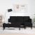 Set canapea de 2 piese cu perne din material negru GartenMobel Dekor