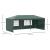 Pavilion pentru gradina/comercial, cadru otel, 4 pereti, pliabil, verde, 5.85x2.95x2.55 m GartenVIP DiyLine