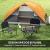 Cort camping, 2-3 persoane, impermeabil, cu geanta, gri si portocaliu, 205x275x135 cm GartenVIP DiyLine