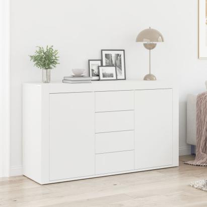 Bufet Alb Alb Lemn 120 x 36 x 69 cm Depozitare Bufet Alb GartenMobel Dekor