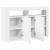 Bufet Alb Alb Lemn Compus 116 x 30 x 75 cm Modern Bufet cu LED GartenMobel Dekor