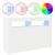 Bufet Alb Alb Lemn Compus 116 x 30 x 75 cm Modern Bufet cu LED GartenMobel Dekor