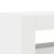 Bufet Alb Alb Lemn Compus 116 x 30 x 75 cm Modern Bufet cu LED GartenMobel Dekor