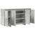 Bufet gri din beton Beton gri Lemn prelucrat 135 x 41 x 75 cm GartenMobel Dekor