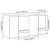 Bufet gri din beton Beton gri Lemn prelucrat 135 x 41 x 75 cm GartenMobel Dekor