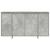 Bufet gri din beton Beton gri Lemn prelucrat 135 x 41 x 75 cm GartenMobel Dekor