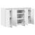 Bufet alb Alb Lemn prelucrat 120 x 41 x 75 cm Bufet de stocare GartenMobel Dekor