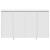 Bufet alb Alb Lemn prelucrat 120 x 41 x 75 cm Bufet de stocare GartenMobel Dekor