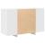 Bufet alb Alb Lemn prelucrat 120 x 41 x 75 cm Bufet de stocare GartenMobel Dekor
