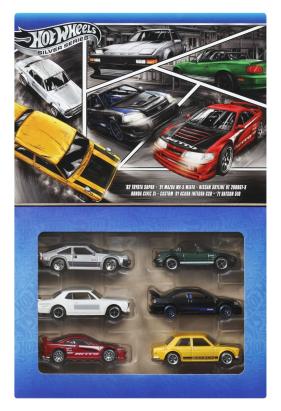 HOT WHEELS SILVER SERIES SET 6 MASINUTE METALICE TEMATICA JAPONEZA SuperHeroes ToysZone