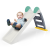 Tobogan pentru copii pliabil pastel PlayLearn Toys