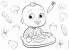 Puzzle de colorat maxi - Cocomelon la masa (60 piese) PlayLearn Toys
