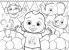Puzzle de colorat maxi - Cocomelon si prietenii (24 piese) PlayLearn Toys