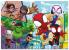 Puzzle de colorat maxi - Paienjenelul Marvel si prietenii lui uimitori (4 x 48 de piese) PlayLearn Toys