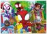 Puzzle de colorat maxi - Paienjenelul Marvel si prietenii lui uimitori (4 x 48 de piese) PlayLearn Toys