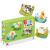 Puzzle 3 in 1  - Animalutele de la ferma (2,3,4 piese) PlayLearn Toys