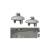 Set 2 Cleme suport parasolar gri compatibile Volkswagen, Audi, Skoda,  Cod: RAZ431 / RAZ432 Automotive TrustedCars