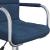 Scaun de bucătărie pivotant, albastru, material textil GartenMobel Dekor