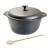 Oala de fonta cu capac, lingura de lemn, 7 L, Perfect Home GartenVIP DiyLine