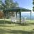 Pavilion pentru gradina/comercial, cadru otel, tesatura PE, pliabil, cu accesorii montare, verde, 2.93x2.93x2.52 m GartenVIP DiyLine